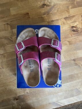 Birkenstock Arizona Oiled Leather Festival Fuchsia 40 US 9